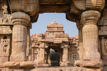 The Badami Monuments - World Heritage Site, Badami, Karnataka, India.