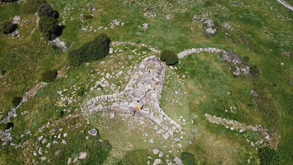 Tomb of the Giants Somu de Sorcu in the Giara di Siddi in central Sardinia