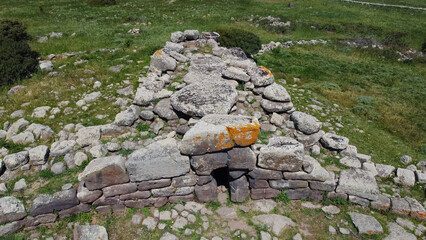 Tomb of the Giants Somu de Sorcu in the Giara di Siddi in central Sardinia