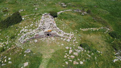 Tomb of the Giants Somu de Sorcu in the Giara di Siddi in central Sardinia