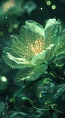 Colorful flower graphic poster PPT background, abstract flower computer wallpaper background