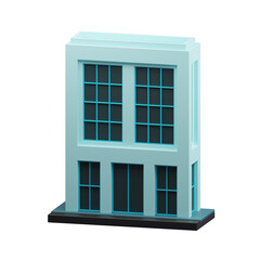 Company building 3d illustration
