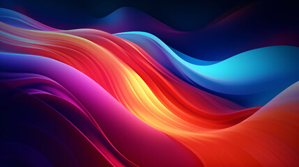 Abstract light rays and three-dimensional particles, technology concept background