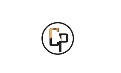 Obraz premium CP, PC, C, P Abstract Letters Logo Monogram