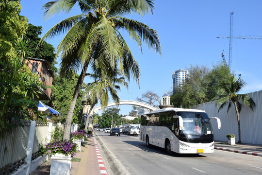 One way road of Pattaya, Thailand