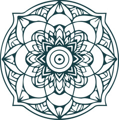 Beautiful mandala art, vector mandala design