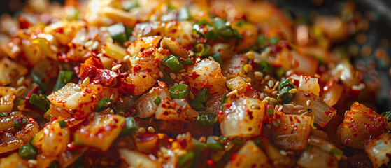 A plate of diced potatoes with red and green peppers and parsley