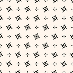 It is a seamless pattern with black flowers on a white background . High quality illustration. Eps 10. 