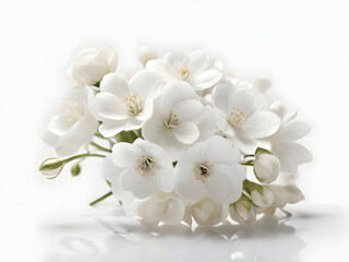 white orchid on white background