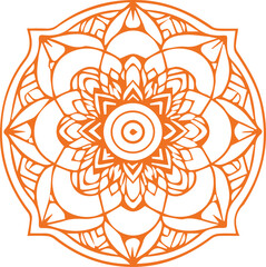 Beautiful mandala art, vector mandala design
