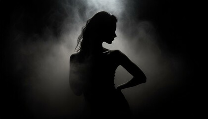 silhouette of a woman