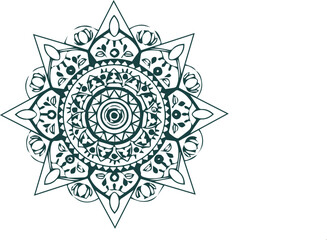 Beautiful mandala art, vector mandala design