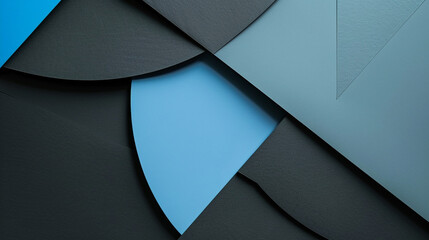 bold geometric shapes of charcoal gray and sky blue, ideal for an elegant abstract background