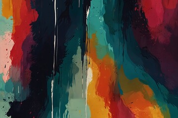 Abstract Trendy Hand Drawn Pattern with Color Brush Strokes. Brush strokes, Grunge, Sketch, Graffiti, Paint, Watercolor, Sketch.
