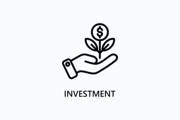 Investment Vector, Icon Or Logo Sign Symbol Illustration 
