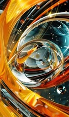 Abstract fusion of technology and artistry, showcased in a digital canvas, Background Image For Website