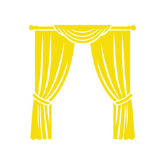 curtain vector  flat design