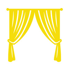 curtain vector  flat design