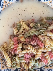 massa parafuso com tempero