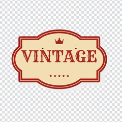 Obraz premium Label collection with vintage style vector design in eps 10