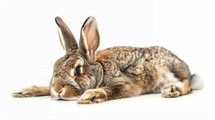 Fototapeta premium Image of rabbit isolated on white background.