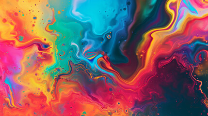Digital Colorful Paint Abstract Background 