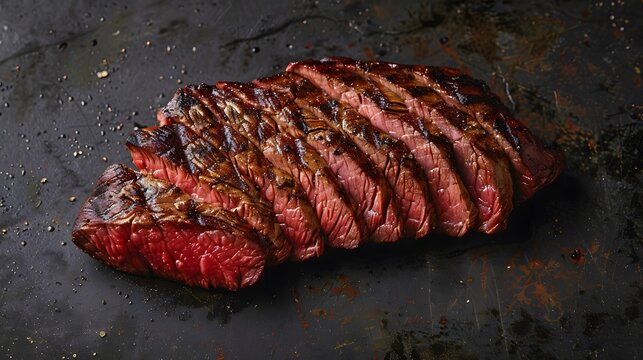 a slice of grilled tri-tip