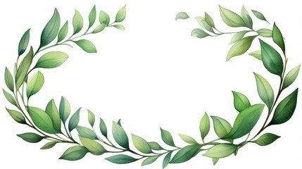 Watercolor baby blue eucalyptus wreath for wedding cards, silver dollar eucalyptus tree foliage in circle, herbs, leaves, branch, greenery frame. Decorative design elements in rustic elegant style