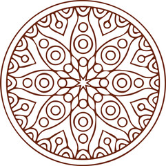 Beautiful mandala art, vector mandala design