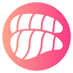 salmon gradient icon