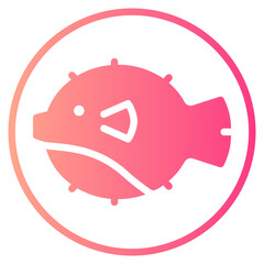 Fugu gradient icon