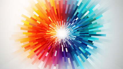 Fototapeta premium Abstract dynamic halftone dot style colorful background template banner illustration design