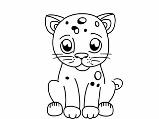 Naklejka premium illustration of a cat