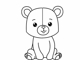 Fototapeta premium cartoon mouse black and white 