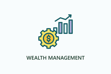 Wealth Management Vector, Icon Or Logo Sign Symbol Illustration 
