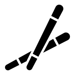 chopsticks glyph icon