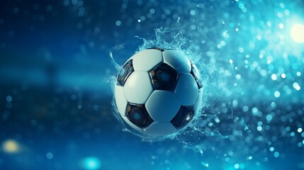 Soccer in rain