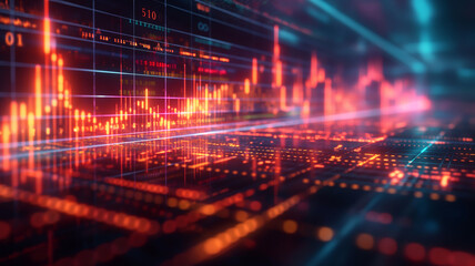 Fototapeta premium perspectives of stockmarket realms