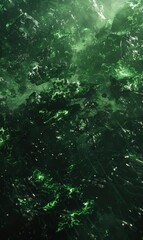 Ethereal shapes emerging from the depths of the dark green canvas, hinting at hidden meanings, Background Image For Website