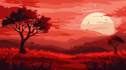 red desert style background