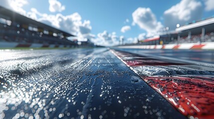 Fototapeta premium background with racing track