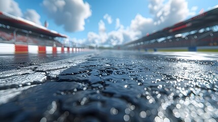 Obraz premium background with racing track
