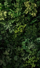 Intricate patterns of greenery, revealing hidden layers of depth and dimension, Background Image For Website