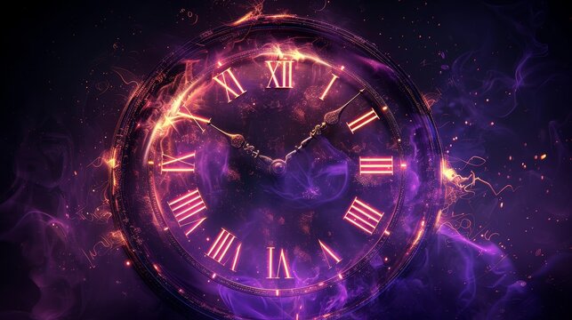 The watch is a symbol of time, and the fire represents passion. The image is trying to convey the message that time is passing quickly.