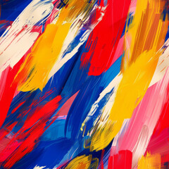 Fototapeta premium Abstract colorful acrylic painting. Seamless pattern