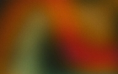 Black red orange green , template empty space shine bright light and glow , grainy noise grungy spray texture color gradient rough abstract retro vibe background
