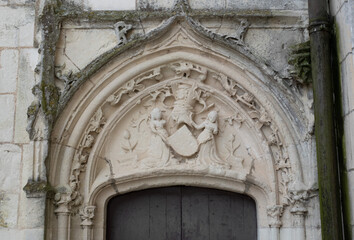 Medieval castle of Chaumont-Sur-Loire, France. Built in the 15th century. Former medieval fortress later enlarged in Renaissance style.