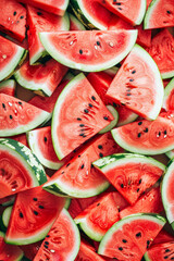 juicy watermelon pattern background, exudes deliciousness, fruit,generative ai