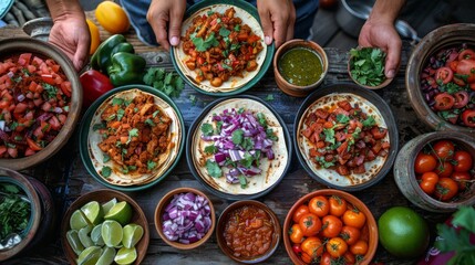 Vibrant Macro Capture of Corn Tortillas: Culinary Masterpiece in High-Quality Photography