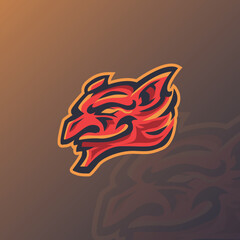 devil mascot esport logo design
